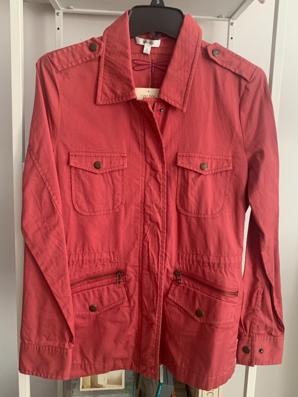 NWT Tyler Boe Red Jacket - utility style
